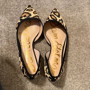 Sam Edelman Animal Print Pointed Flats